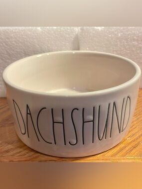 Rae Dunn dachshund 6 inch dog bowl